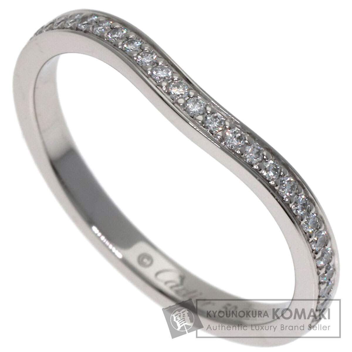 カルティエ リング・指輪 バレリーナ カーブ セミパヴェ ダイヤモンド #50