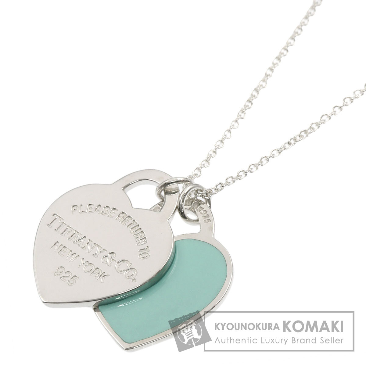 ティファニー ネックレス ダブルハート
