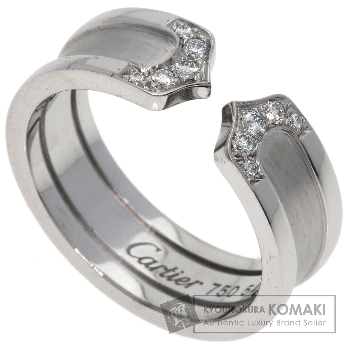カルティエ リング・指輪 C2リング ダイヤモンド SM #54