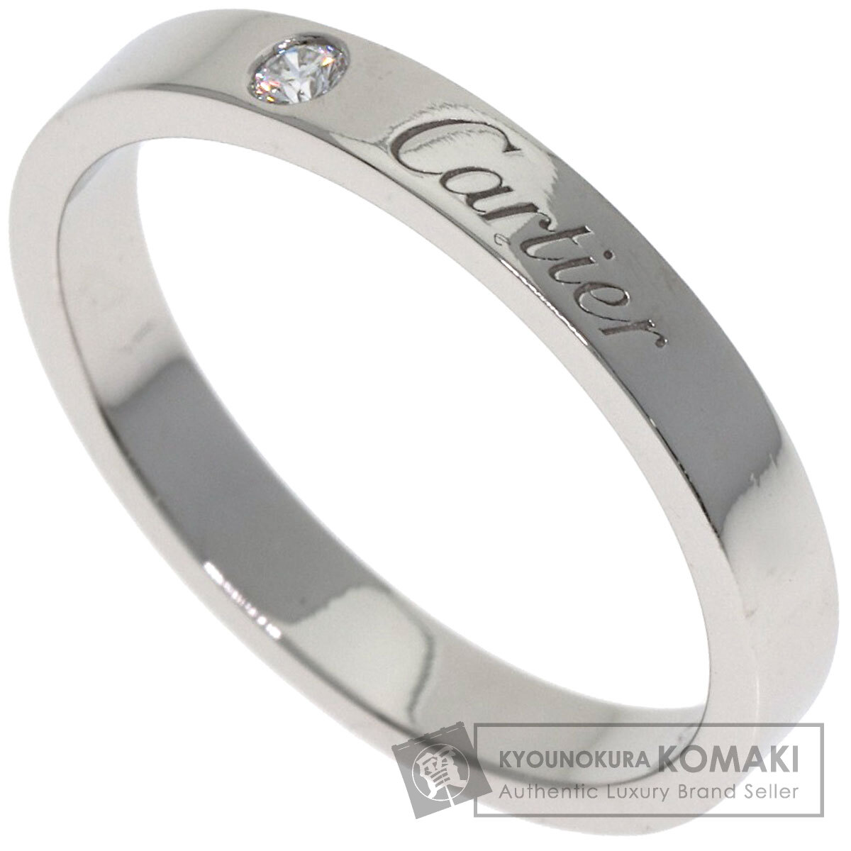 カルティエ リング・指輪 エングレーブド 1P ダイヤモンド #56