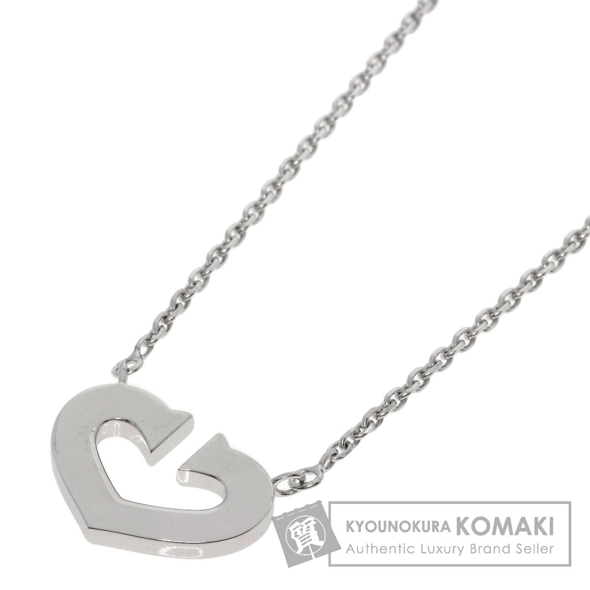 カルティエ ネックレス Cハート