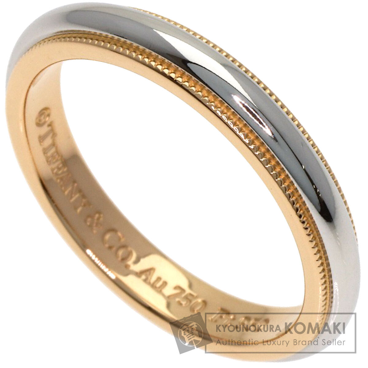 TIFFANY&Co. ティファニー ミルグレイン リング・指輪 プラチナPT950