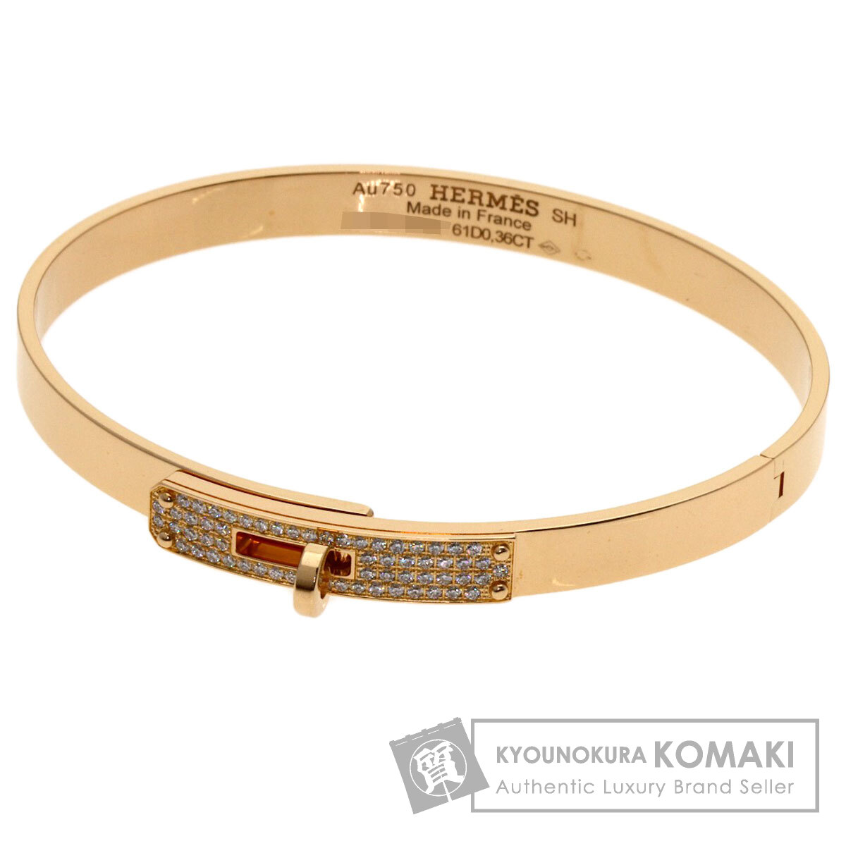 HERMES エルメス ケリー ダイヤモンド PM SHサイズ ブレスレット K18