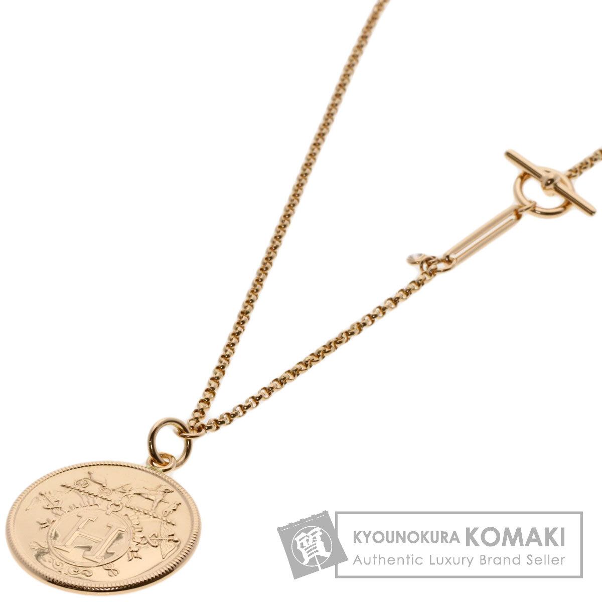 エルメス ネックレス エクスリブリス MM 1P ダイヤモンド