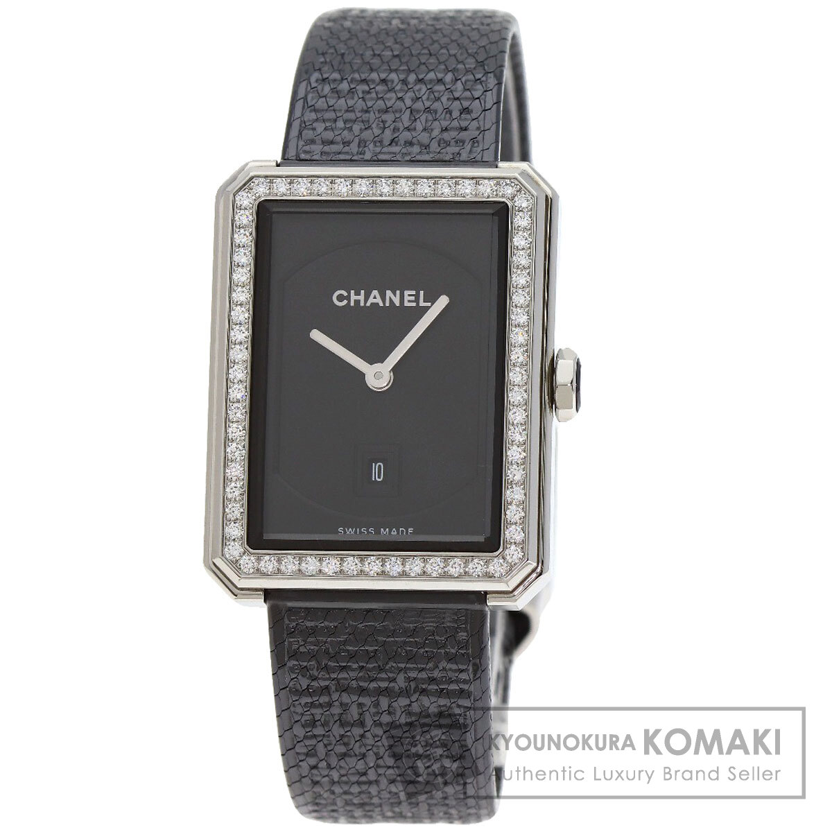 シャネル 腕時計 ボーイフレンド ツイード ダイヤモンド