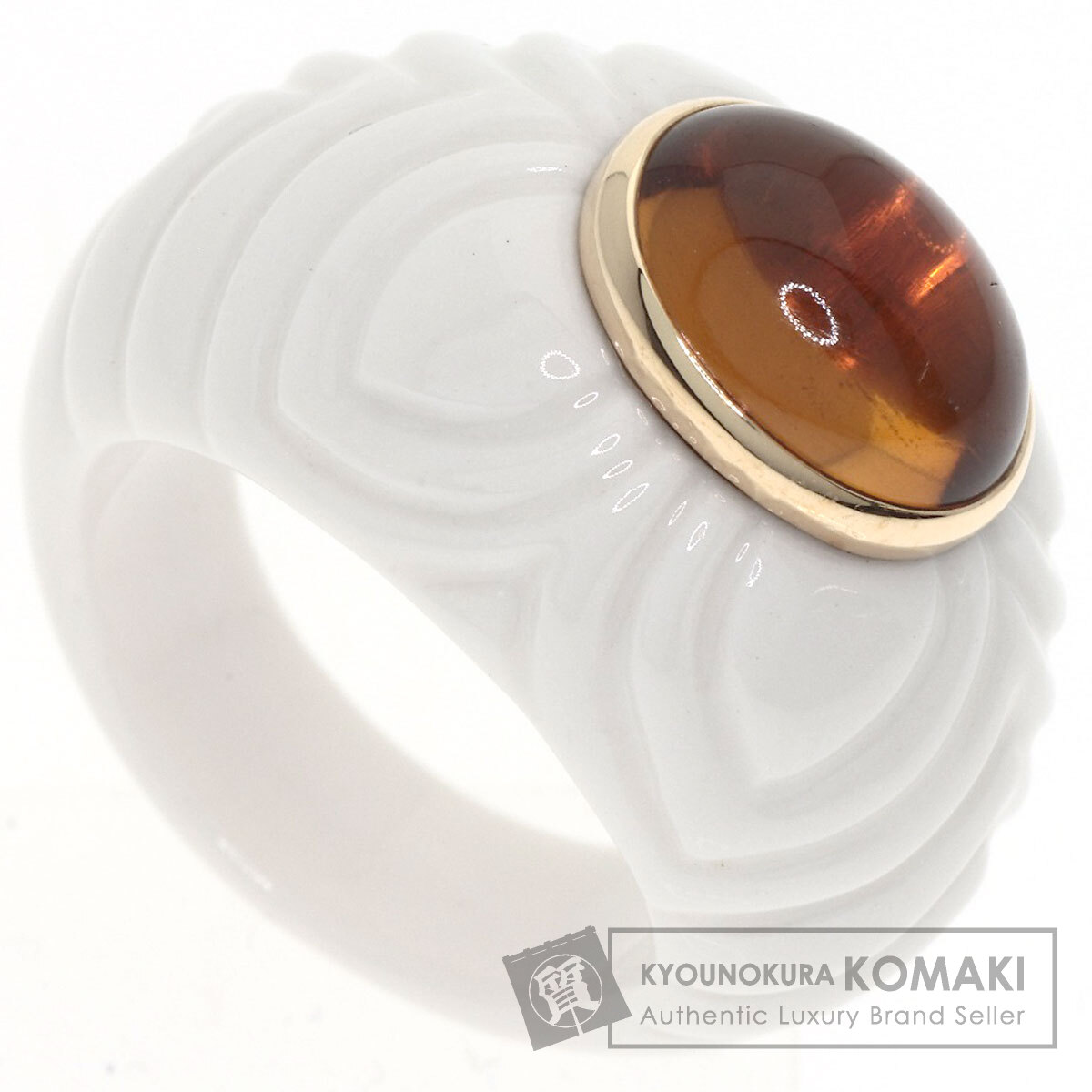ブルガリ　チャンドラ　シトリン　リング　約7号 BVLGARI ブルガリ チャンドラリング シトリン リング・指輪 K18