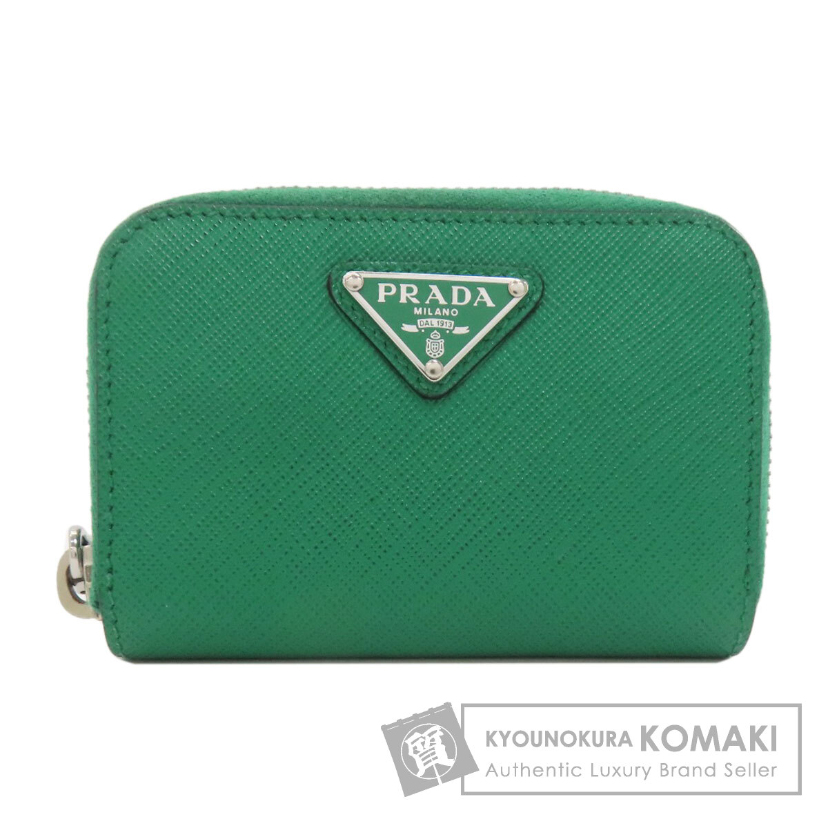 PRADA プラダ ロゴ金具 カードケース サフィアーノ レディース [中古