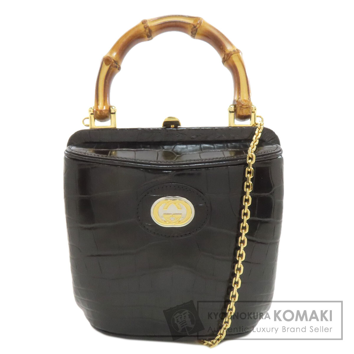 グッチ ハンドバッグ バンブー インターロッキングG 2WAY