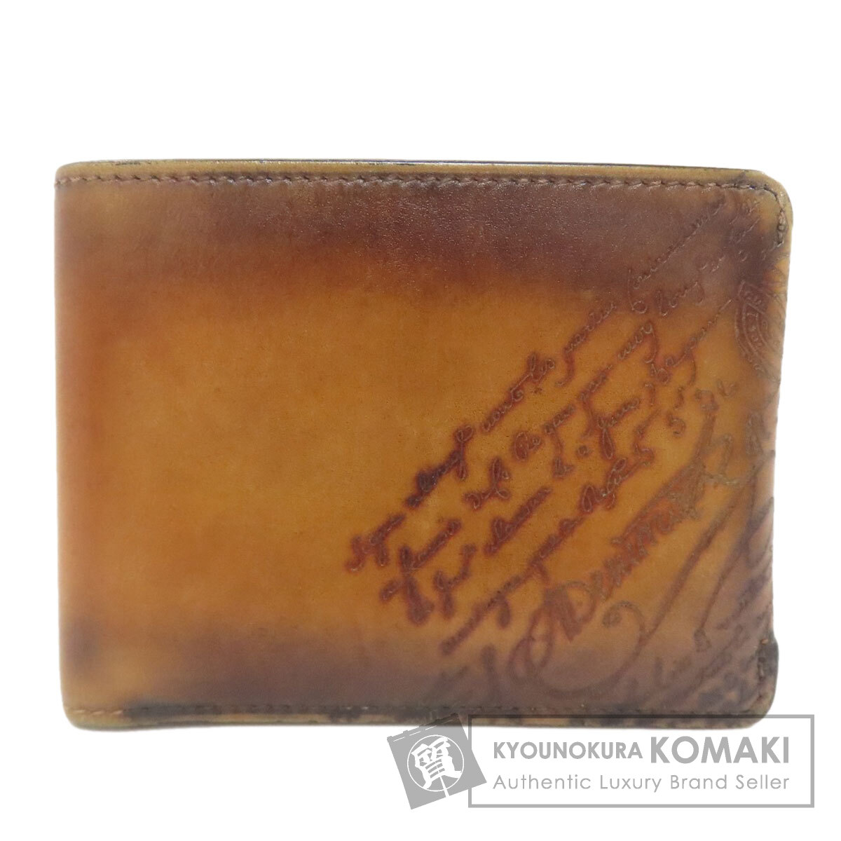 Berluti 二つ折り財布 カリグラフィ Berluti ベルルッティ カリグラフィー 二つ折り財布（小銭入れあり