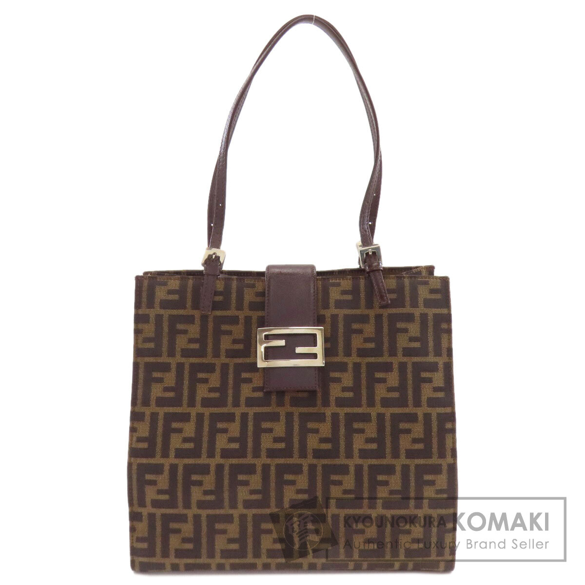 FENDI フェンディ ズッカ柄 トートバッグ キャンバス レディース [中古