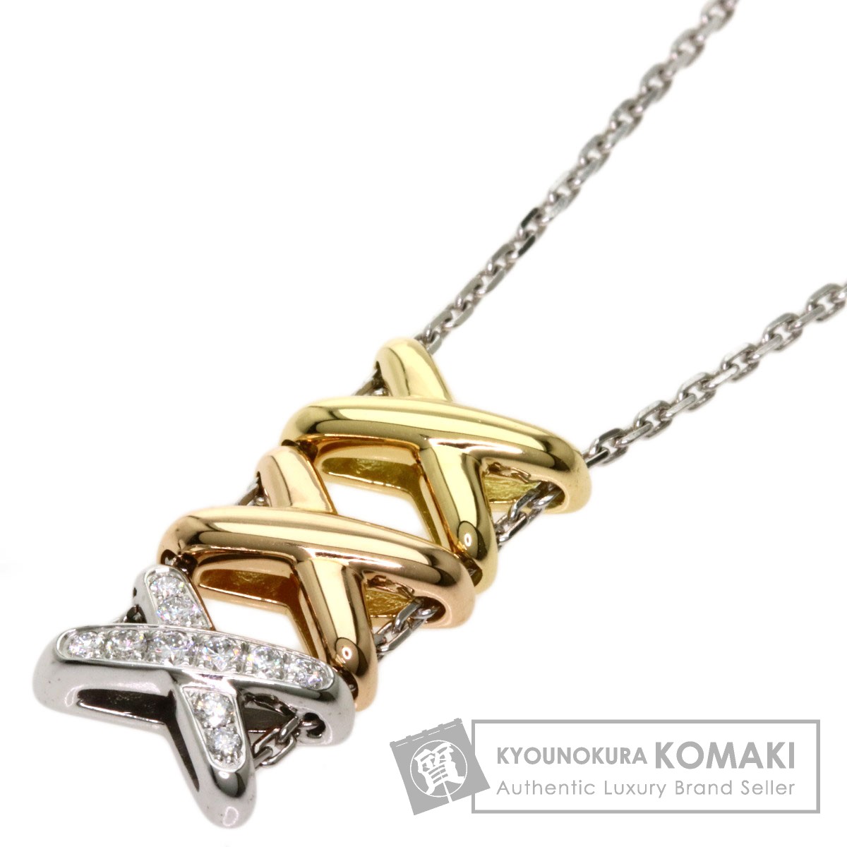 Chaumet ショーメ ショーメ リアン ダイヤモンド ネックレス K18ホワイトゴールド K18ygxk18pg レディース ブランド京の蔵小牧 ネット販売部
