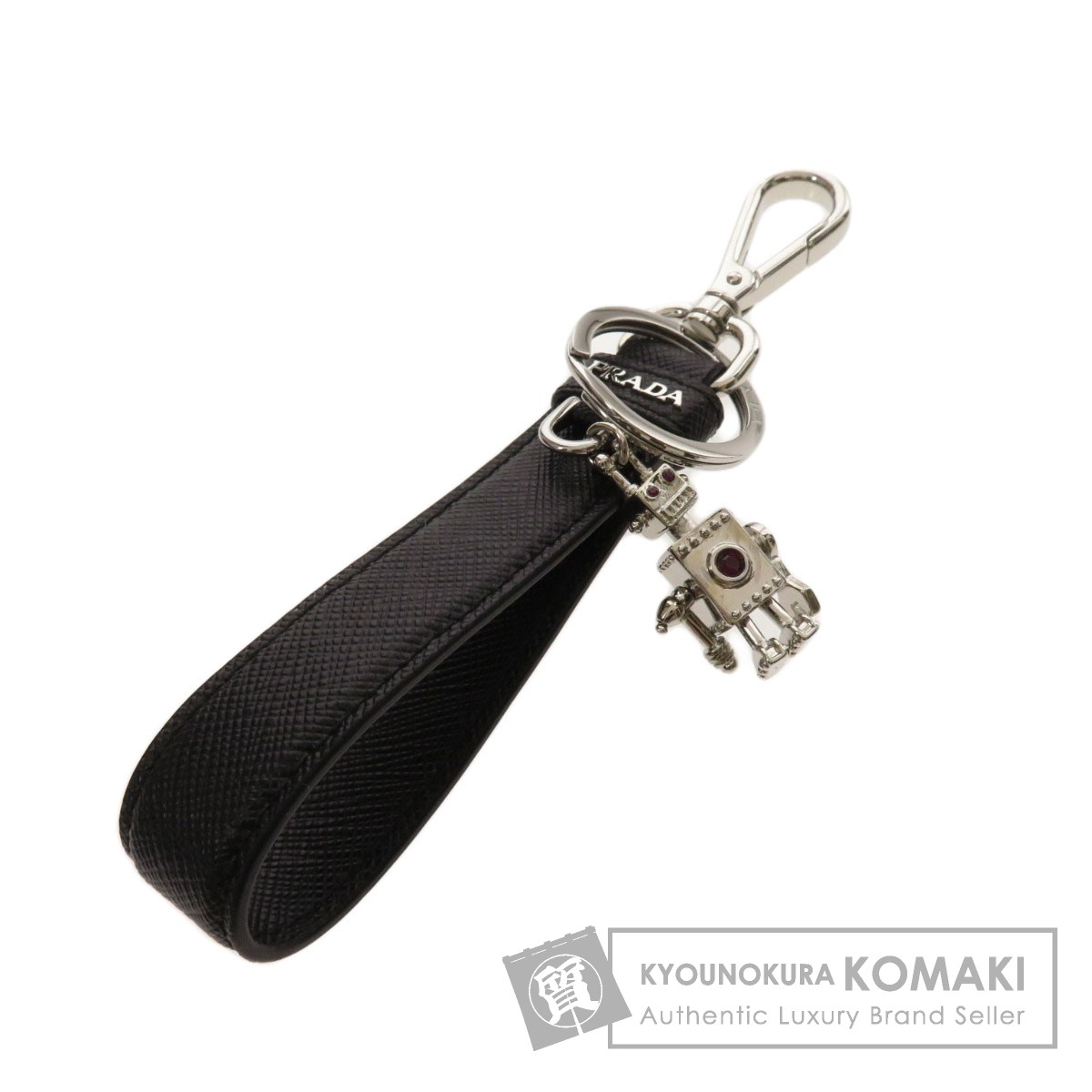 【PRADA】送料/関税込 男女兼用 キーホルダー プラダ PRADA サフィアーノフック付きキーリング 2PP042 053