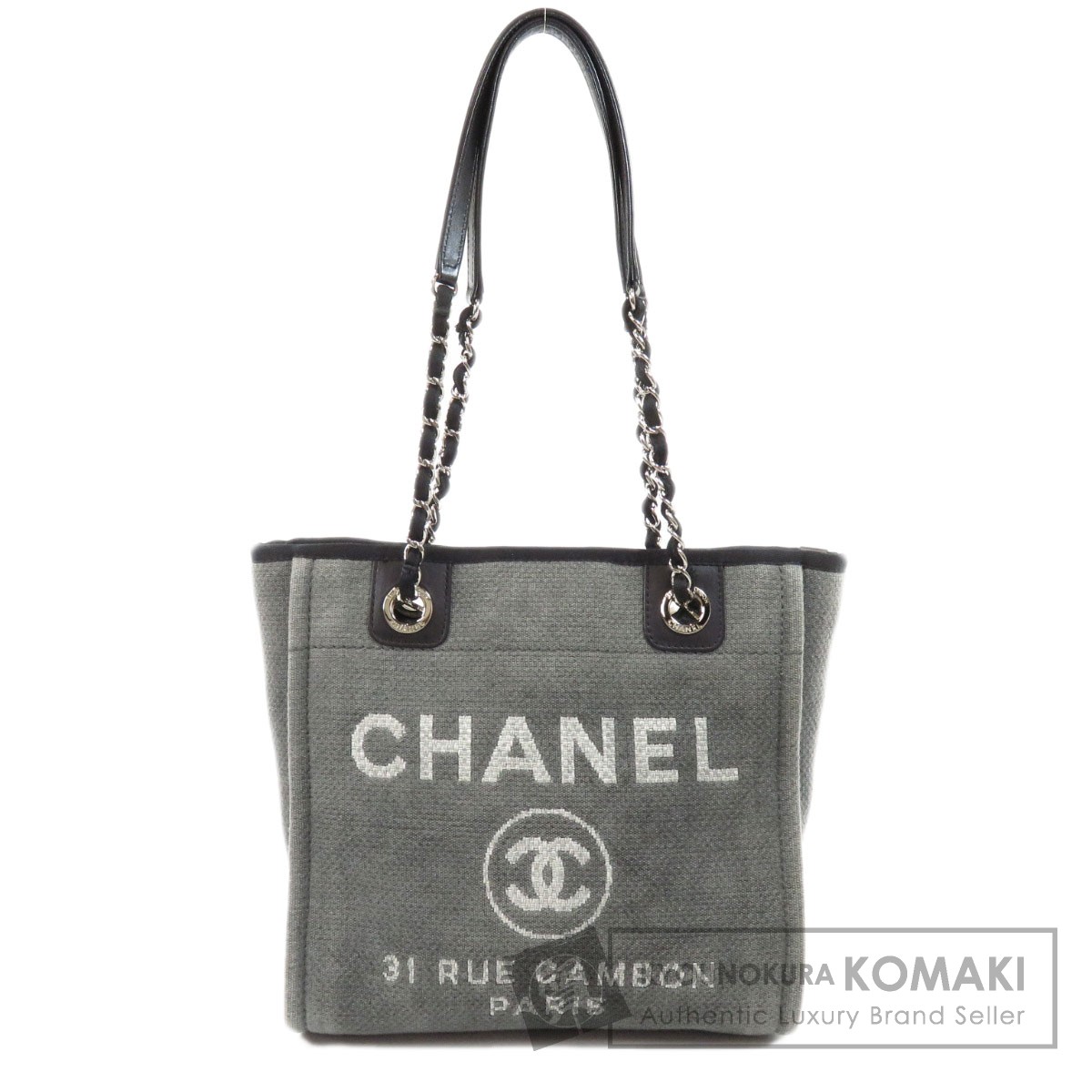 【上品♪】CHANEL★バッグ コットンキャンバス ドーヴィル シャネルドーヴィル 紺系 レディース キャンバス トートバッグ