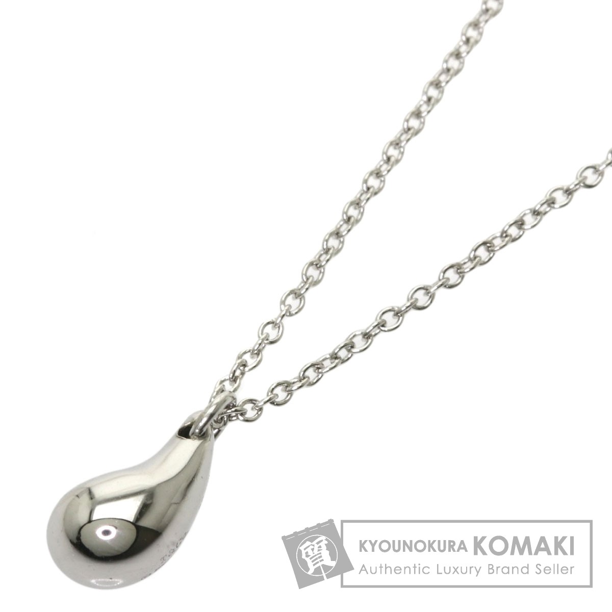 TIFFANY&Co.ティファニーティアドロップネックレスプラチナPT950