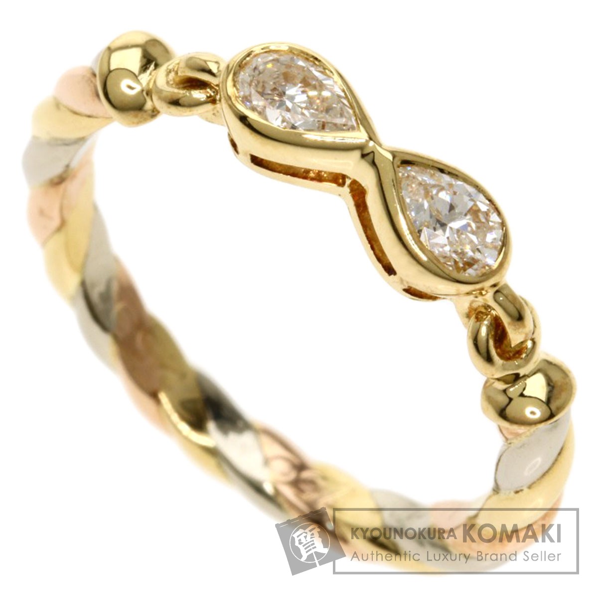 CARTIER カルティエ ペア シェイプ ダイヤモンド #50 リング