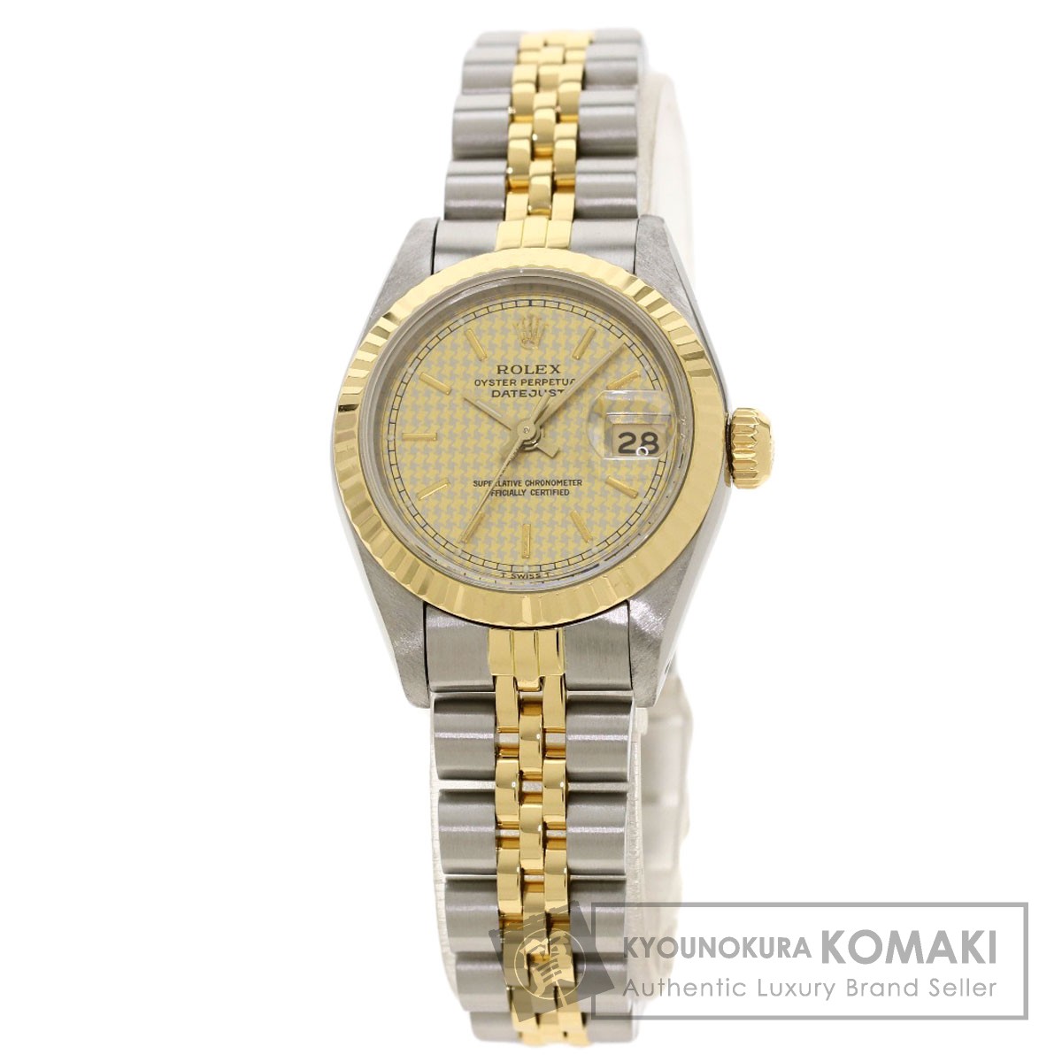 ロレックス　レディース デイトジャスト　69178・79178用　純正コマ2個 69178 ホワイト/ローマ L番 ROLEX（ロレックス） デイトジャスト