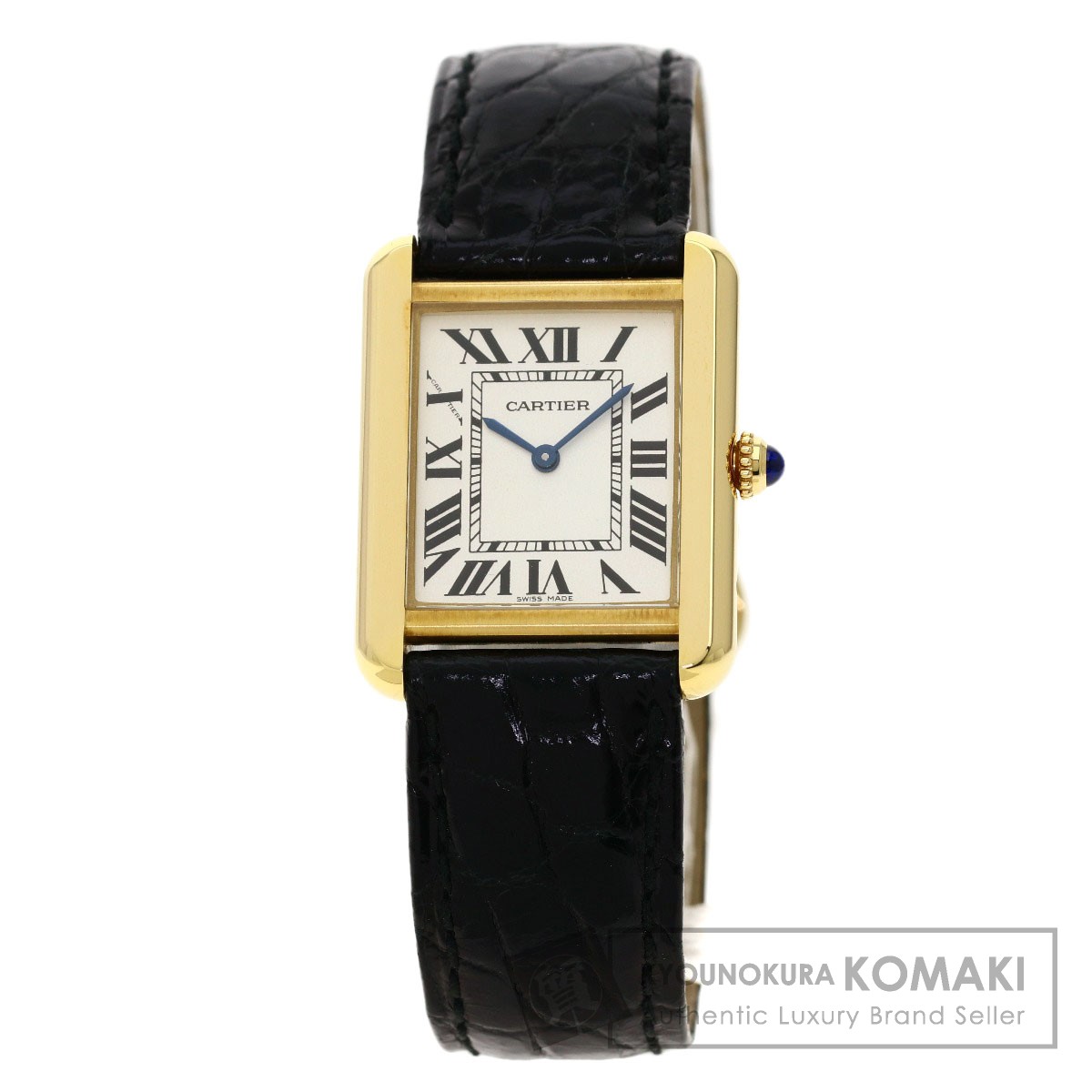 CARTIER カルティエ W5200024 タンクソロ SM 腕時計 K18イエロー