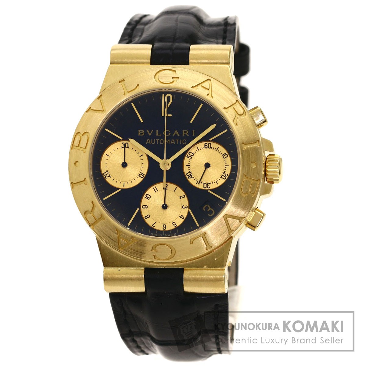 BVLGARI☆ブルガリディアゴノクロノグラフ☆純正ベルト☆CH-35S
