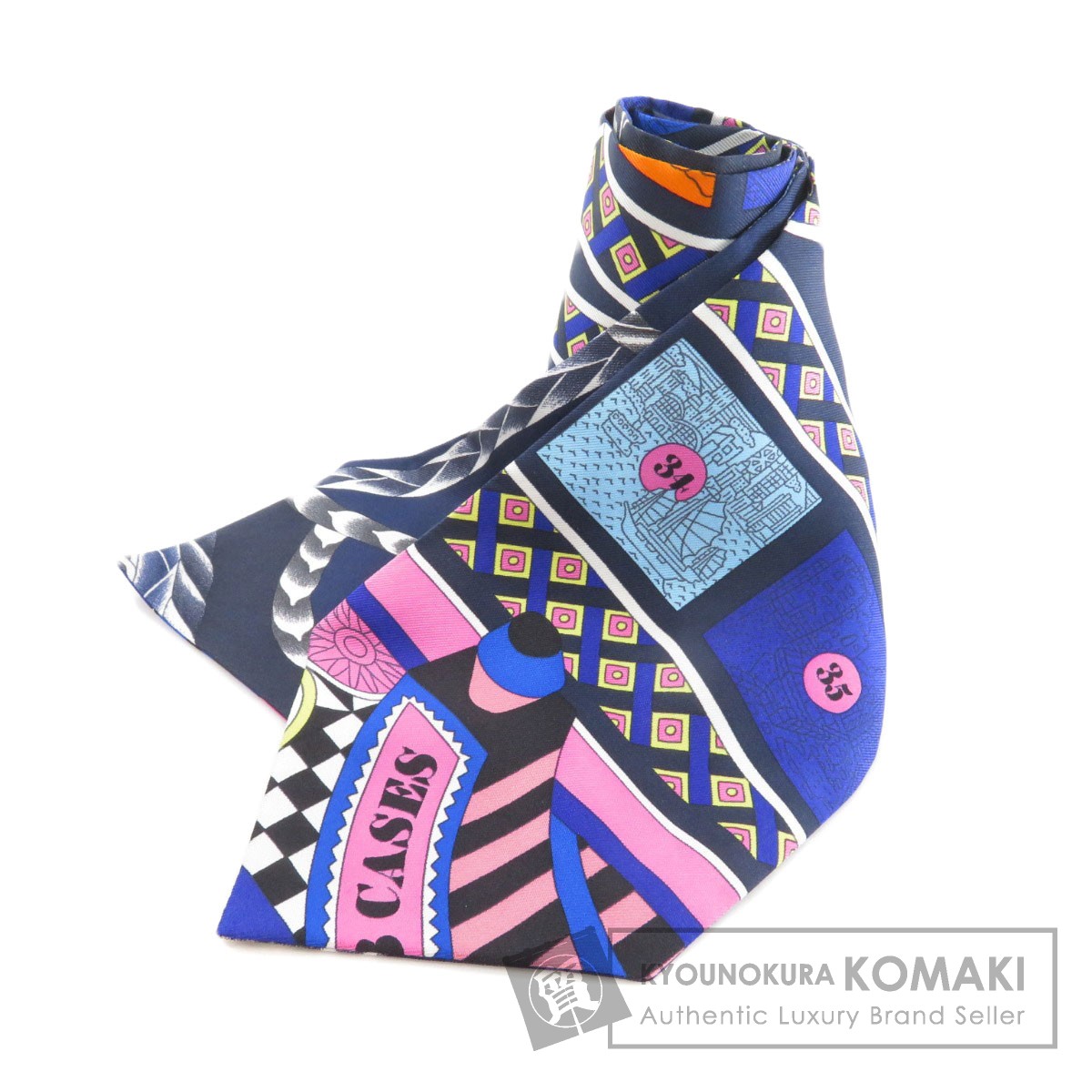 HERMES エルメス 気球柄 スカーフ シルク レディース ブランド京