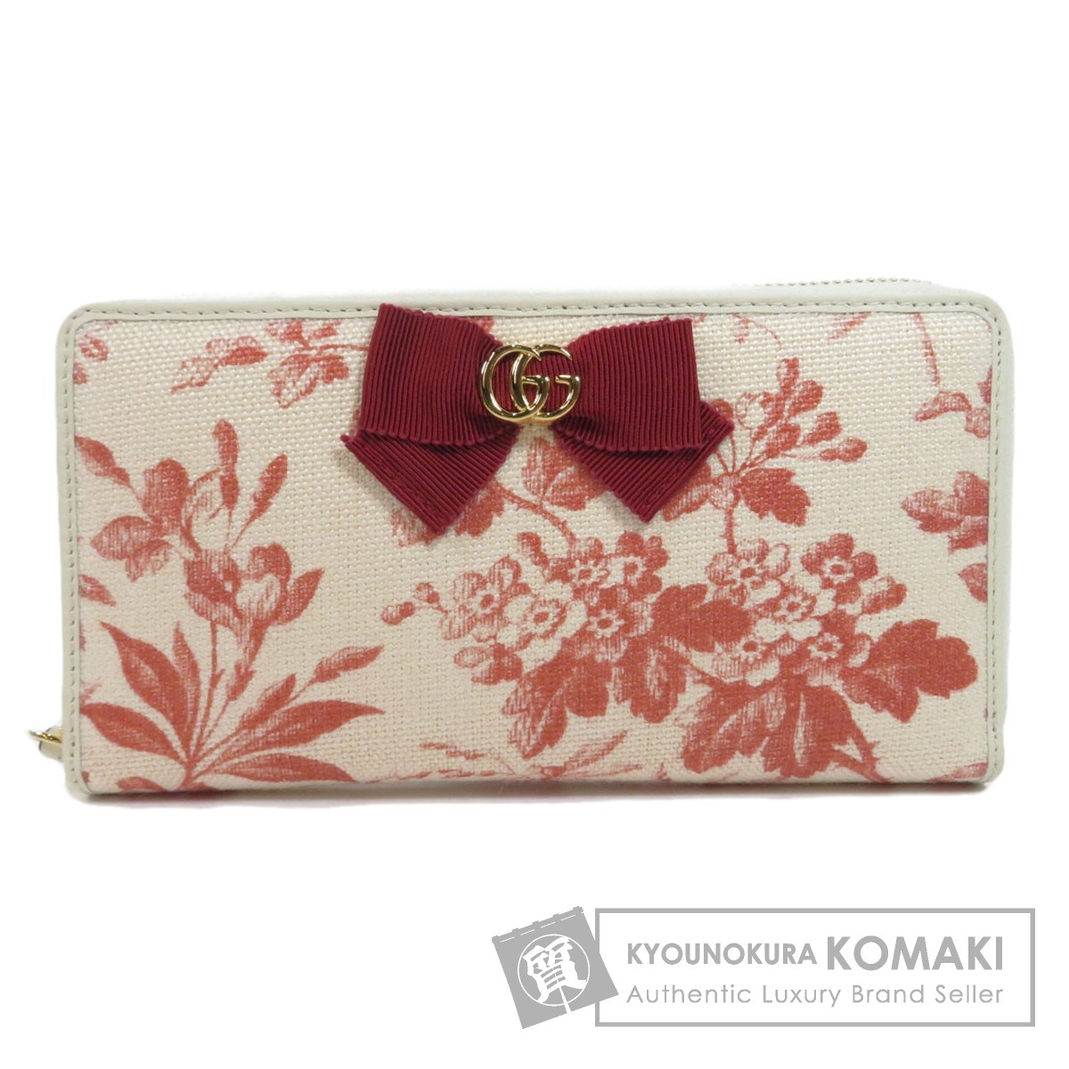 GUCCI グッチ 435819 GGマーモント リボン 長財布（小銭入れあり