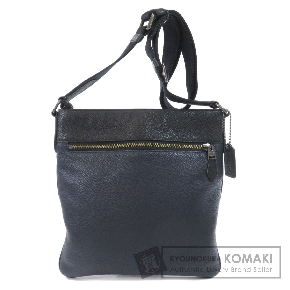 COACH コーチ 72101 ロゴ型押し ショルダーバッグ レザー メンズ