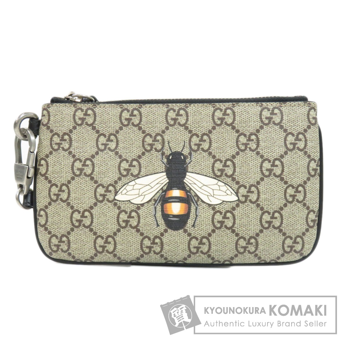 グッチ522866☆PVC☆キャンバス☆GGスプリーム☆スネーク☆ポーチ バッグ