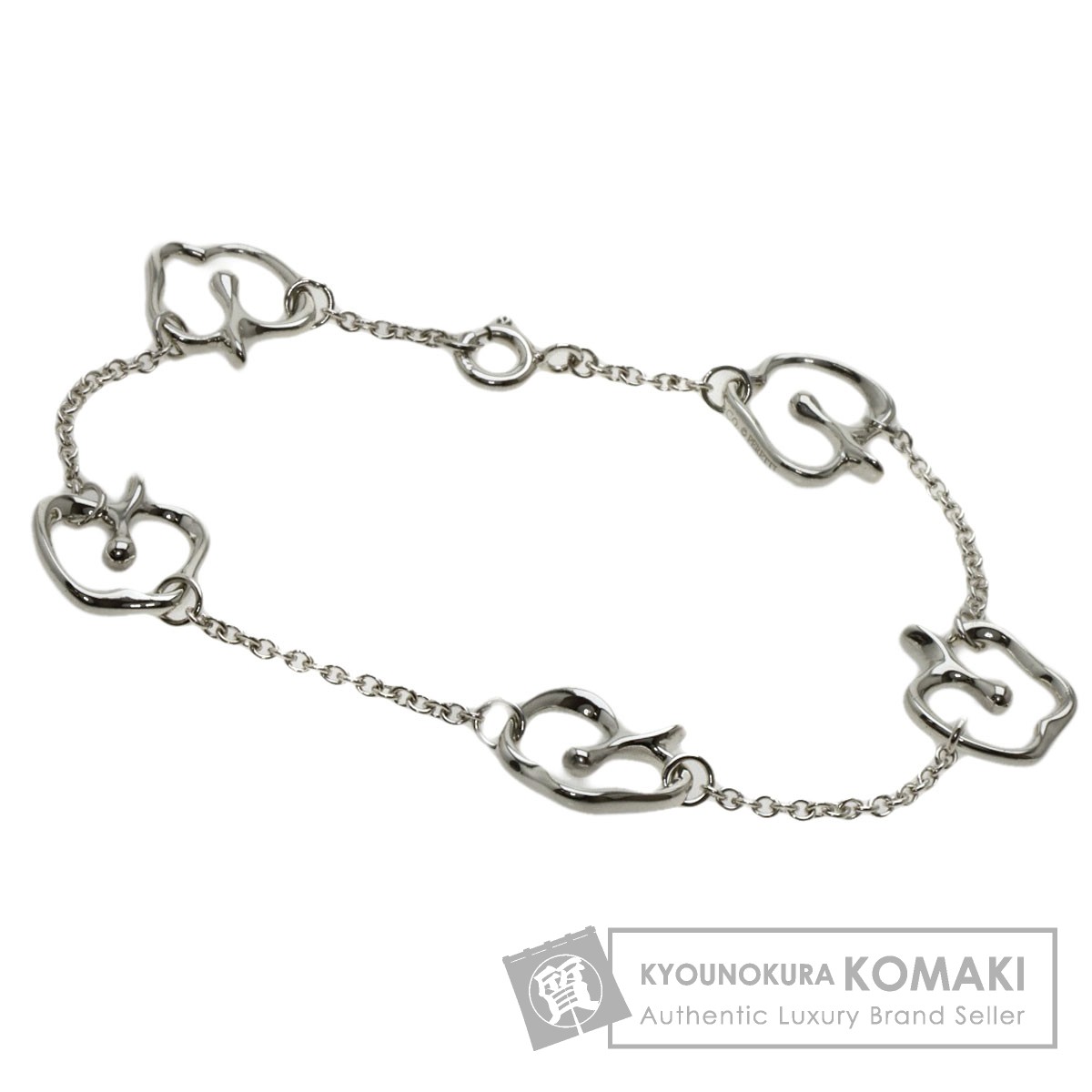 TIFFANY&Co. ティファニー 5P アップル ブレスレット シルバー