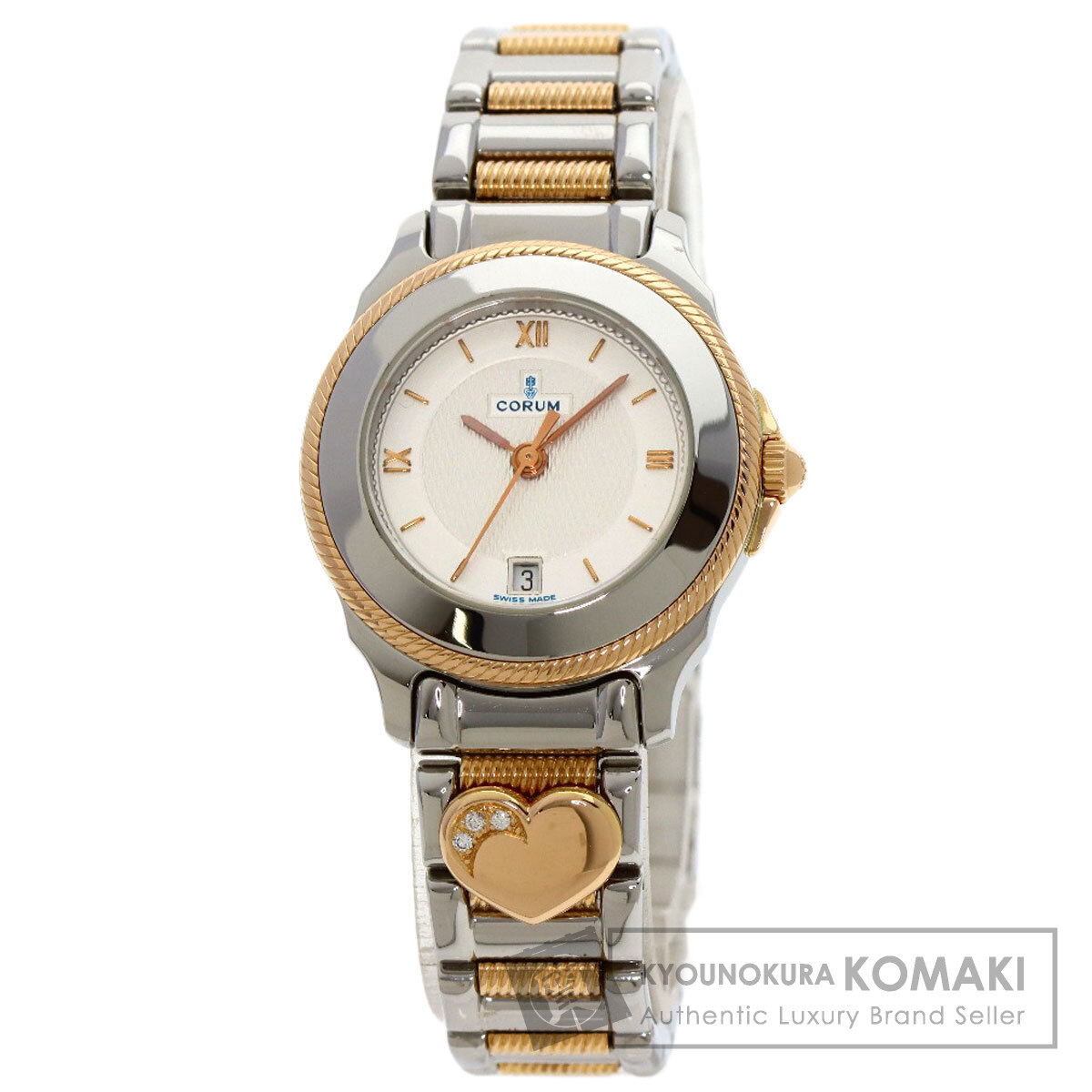 腕時計 corum CORUM コルム 39.311.24 M584 コンビ 腕時計 ステンレススチール