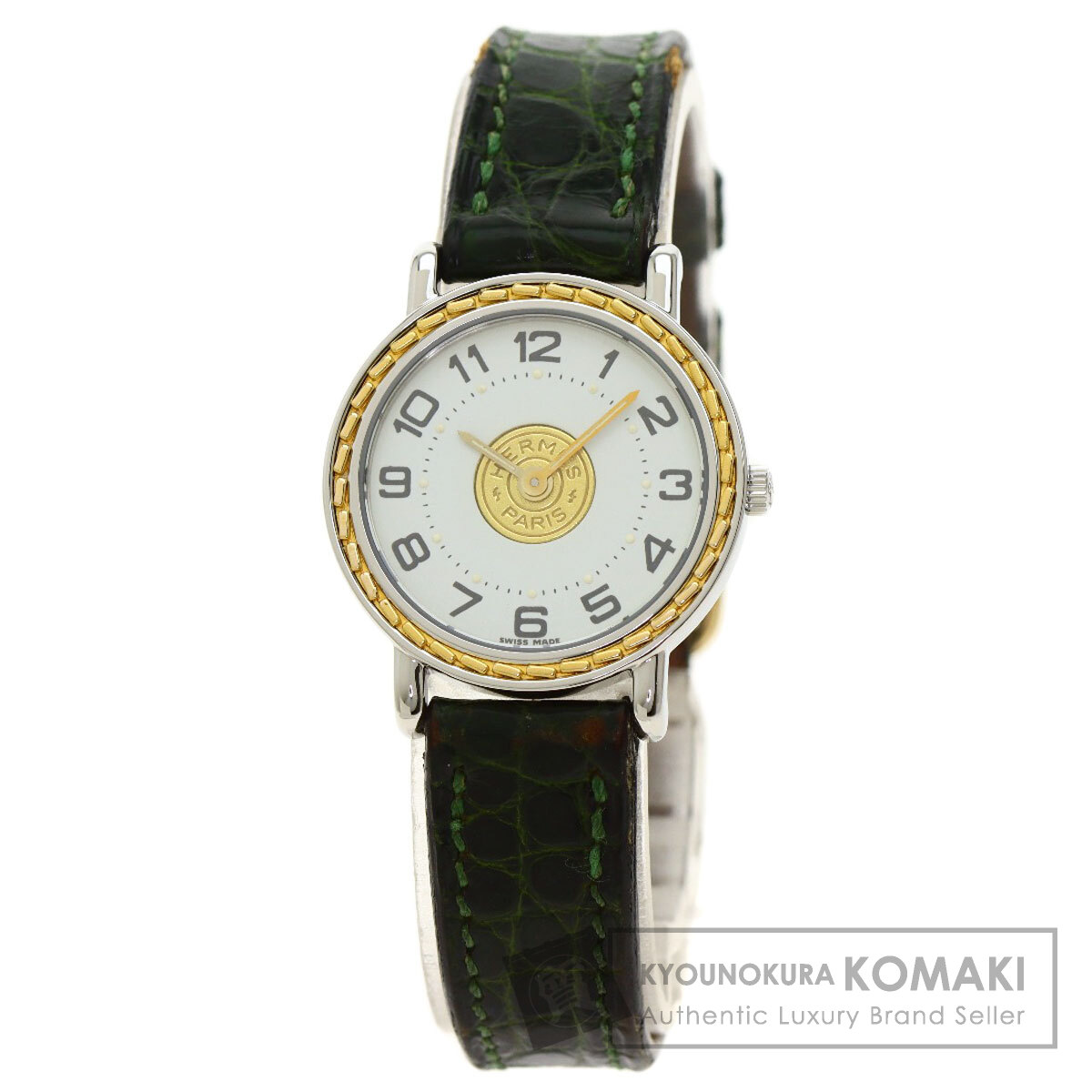 HERMES エルメス セリエ 腕時計 ステンレススチール/革