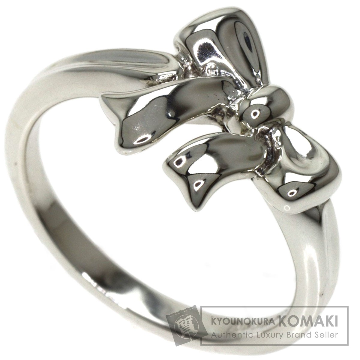 TIFFANY BOW 新品同様 ティファニー ボウ リボン リング 指輪
