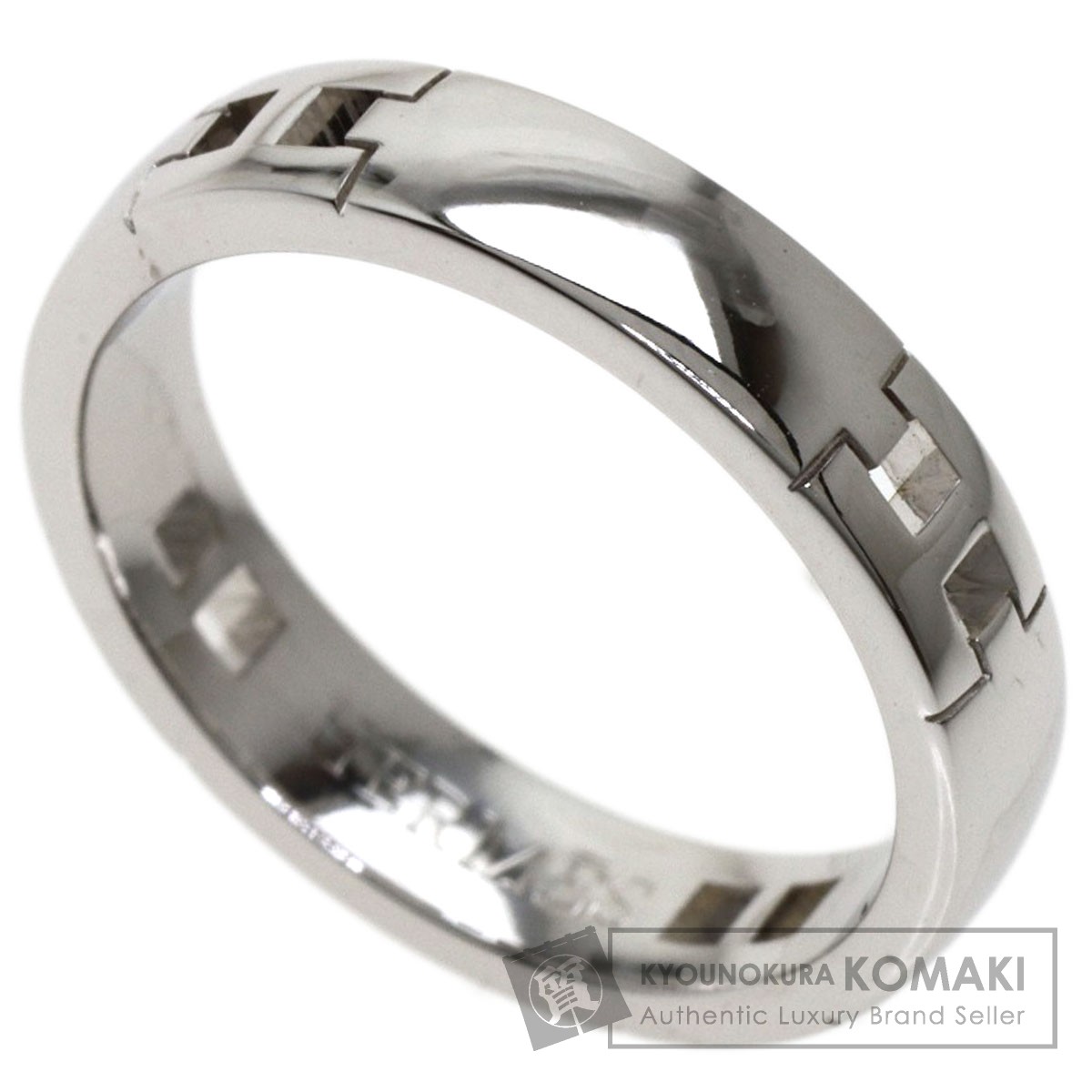 HERMES エルメス ヘラクレス #45 リング・指輪 K18ホワイト