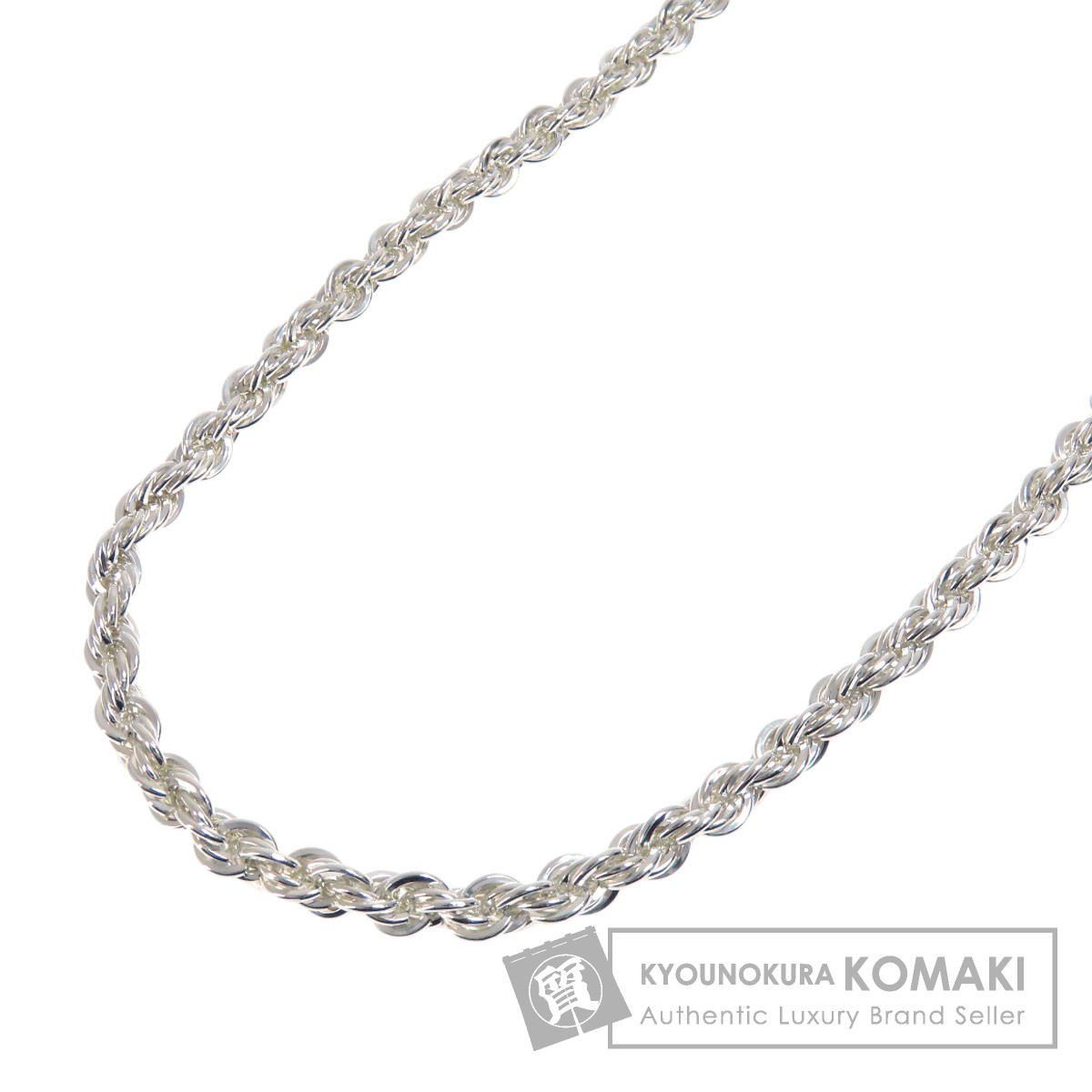 Tiffany & Co. ティファニー ツイストロープネックレス k18 TIFFANY&Co. ティファニー ロープ ツイスト ネックレス シルバー