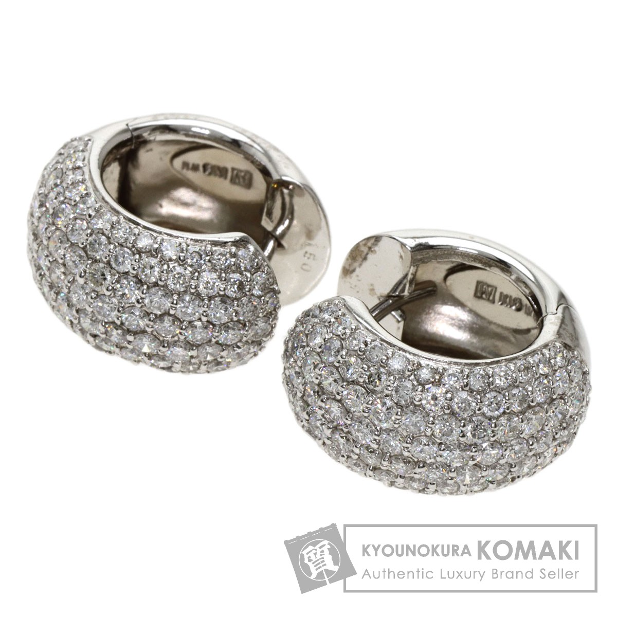 Ponte Vecchio ポンテヴェキオ ダイヤモンド フープ ピアス K18