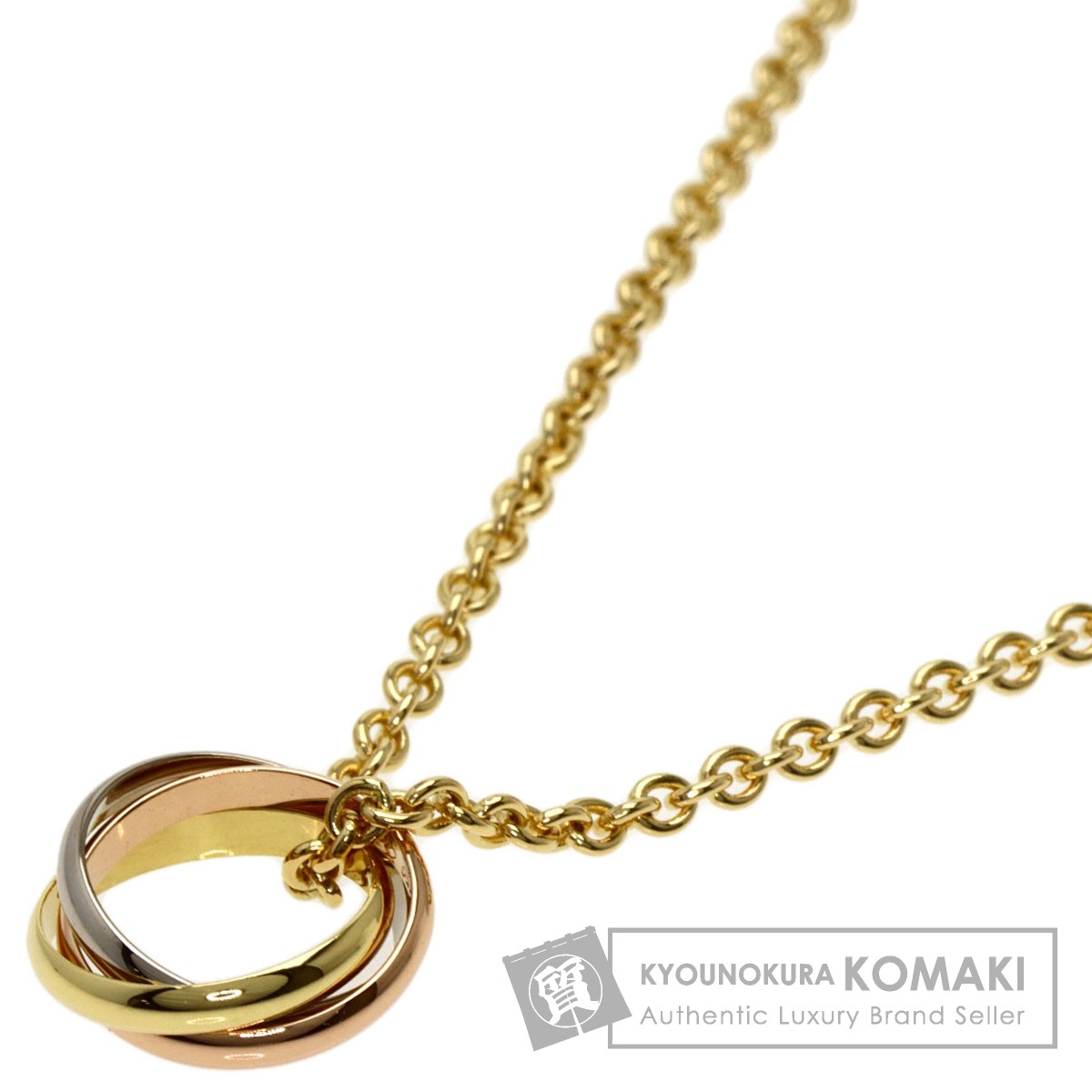 CARTIER カルティエ ベビートリニティ ネックレス K18イエローゴールド