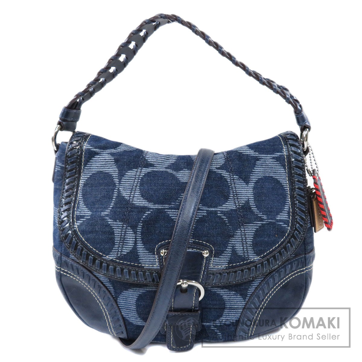 COACH コーチ 18991 シグネチャー 2WAY ショルダーバッグ デニム
