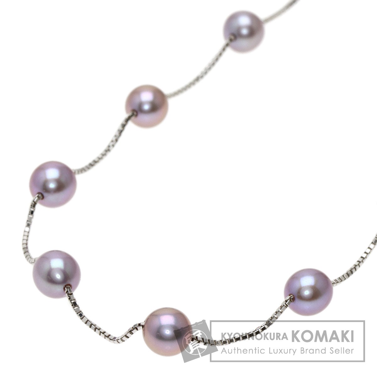 TASAKI K18WG 淡水パール ネックレス 4㎜ 43㎝