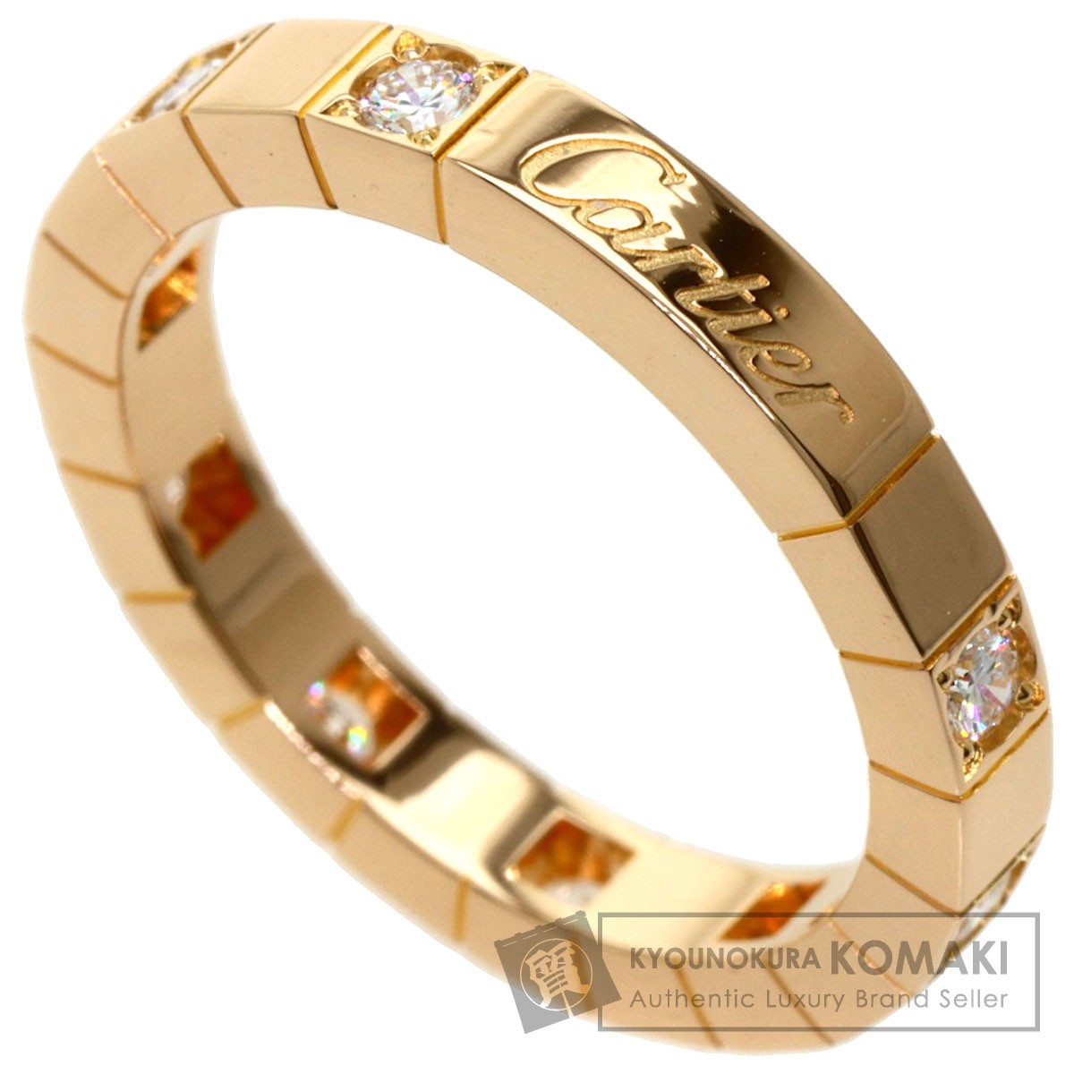 CARTIER カルティエ ラニエール ハーフ ダイヤモンド #53 リング