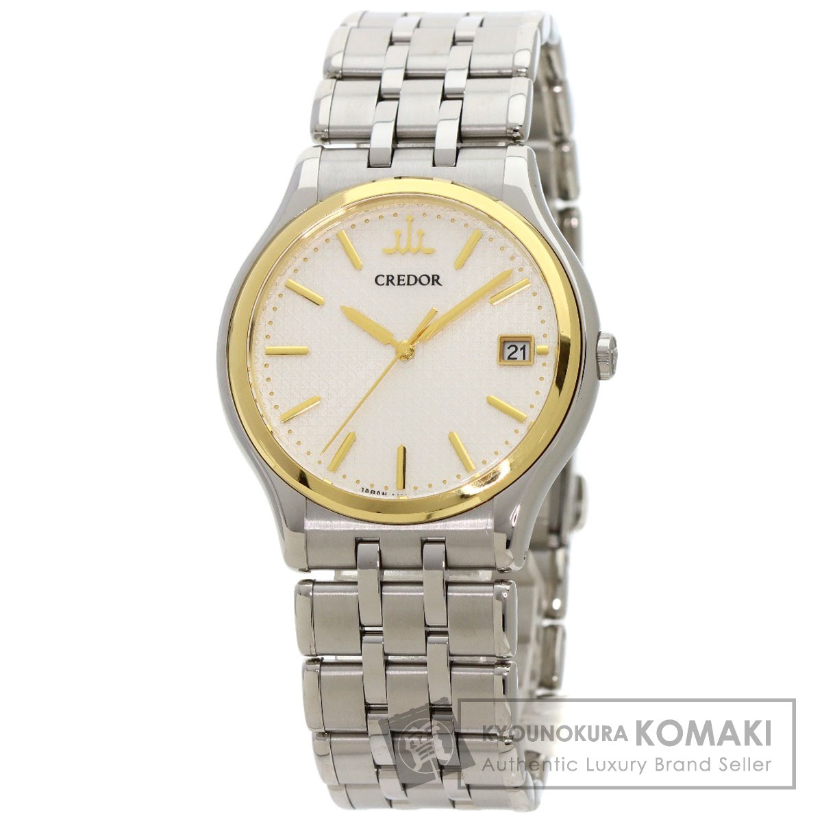 Ezbuy【管SE0905】セイコー CREDOR クレドール 14K SEIKO セイコー GCAZ054 8J86-7A00 クレドール シグノ 七宝