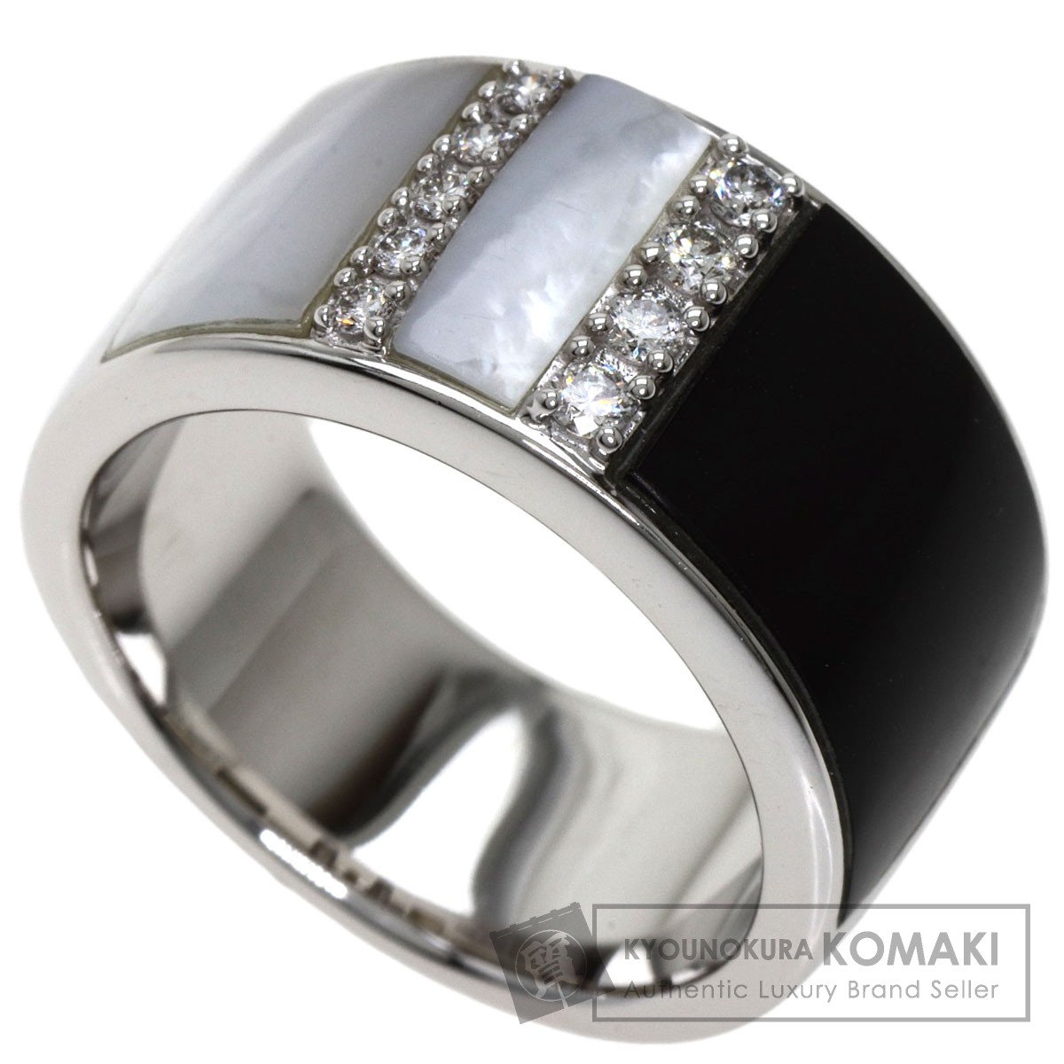 TASAKI タサキ オニキス ホワイトシェル ダイヤモンド リング・指輪