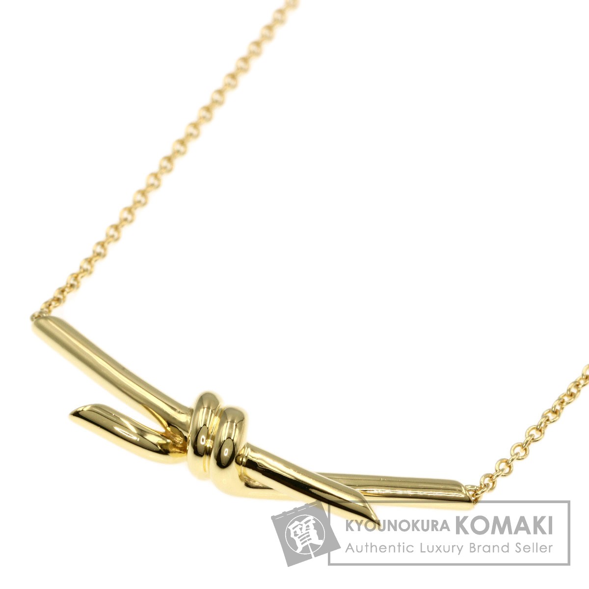 TIFFANY&Co. ティファニー ノット ネックレス K18イエローゴールド