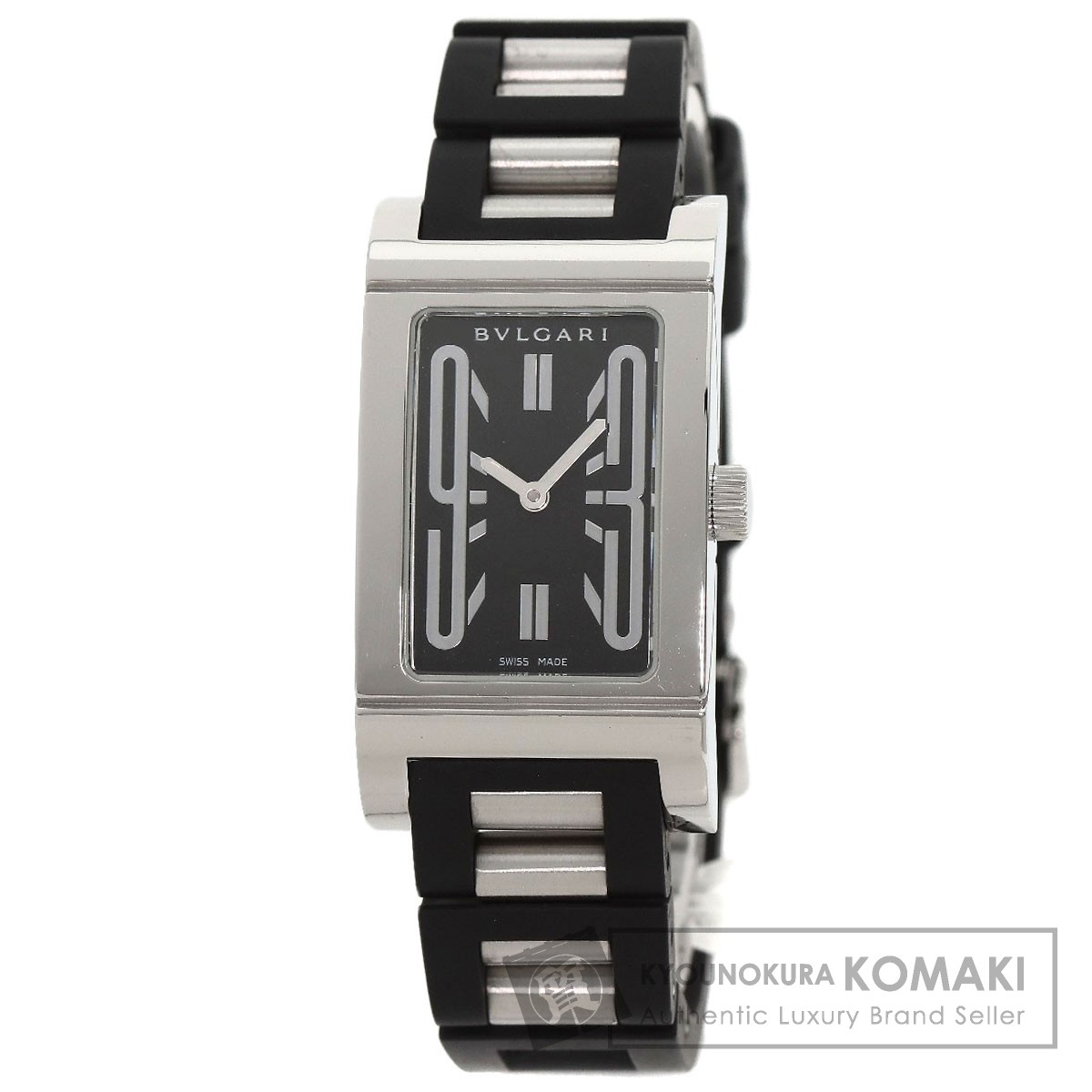 BVLGARI ブルガリ RT39S レッタンゴロ 腕時計 ステンレススチール