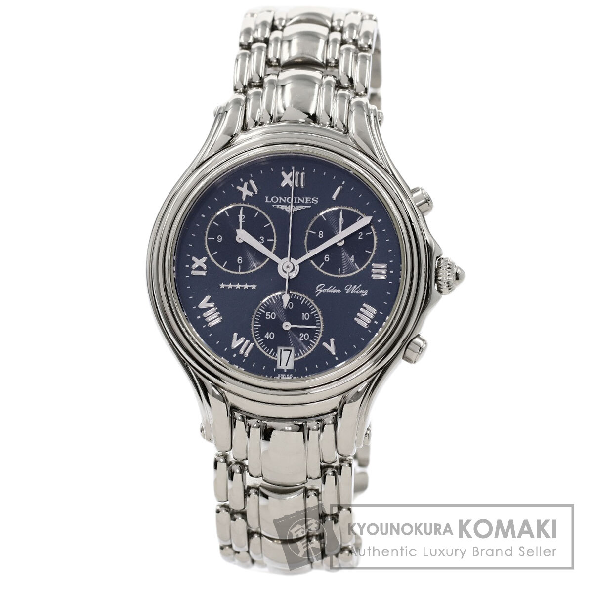 【極美品/OH済み】ロンジン クロノグラフ ゴールデンウィング L3.610.4 楽天市場】ロンジン LONGINES L3.610.4 ゴールデンウィング