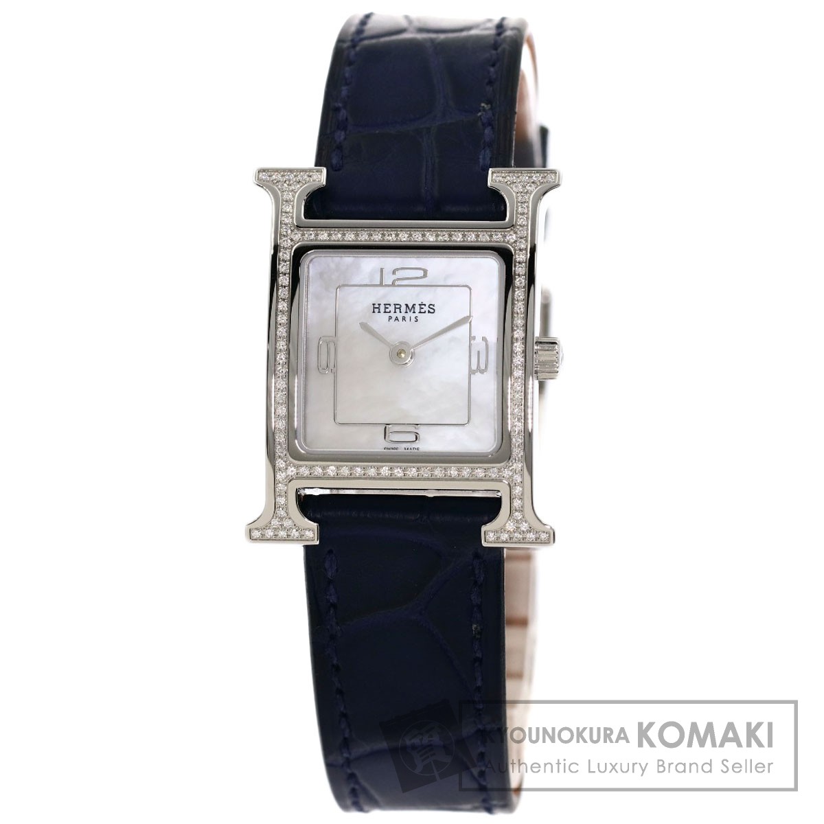 HERMES エルメス HH1.235C Hウォッチ PM ダイヤモンド 未使用