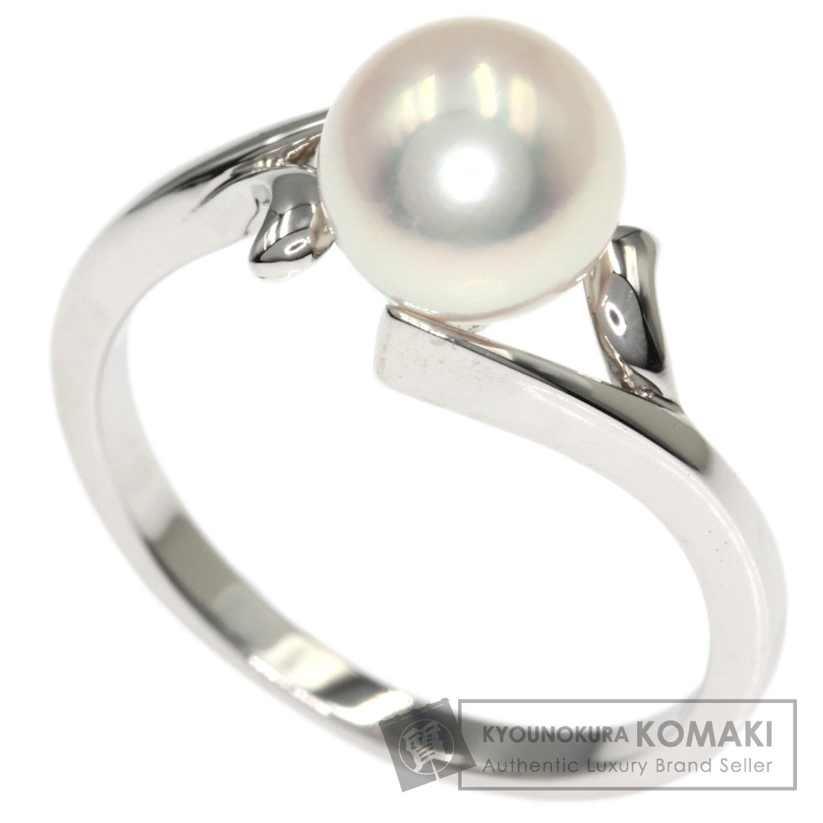 MIKIMOTO ミキモト ホワイト パール 真珠 シルバー リング 10号 MIKIMOTO ミキモト ホワイト パール 真珠 シルバー リング 10号