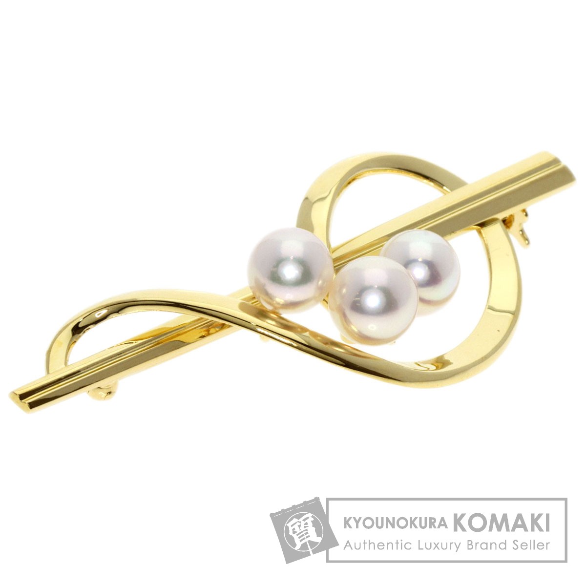 ミキモト　アコヤ真珠　ブローチ　未使用 MIKIMOTO ミキモト SILVER シルバー Kofuku no ki 幸福の木