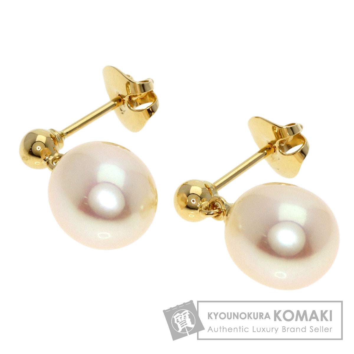 TASAKI タサキ 淡水パール 真珠 ピアス K18イエローゴールド