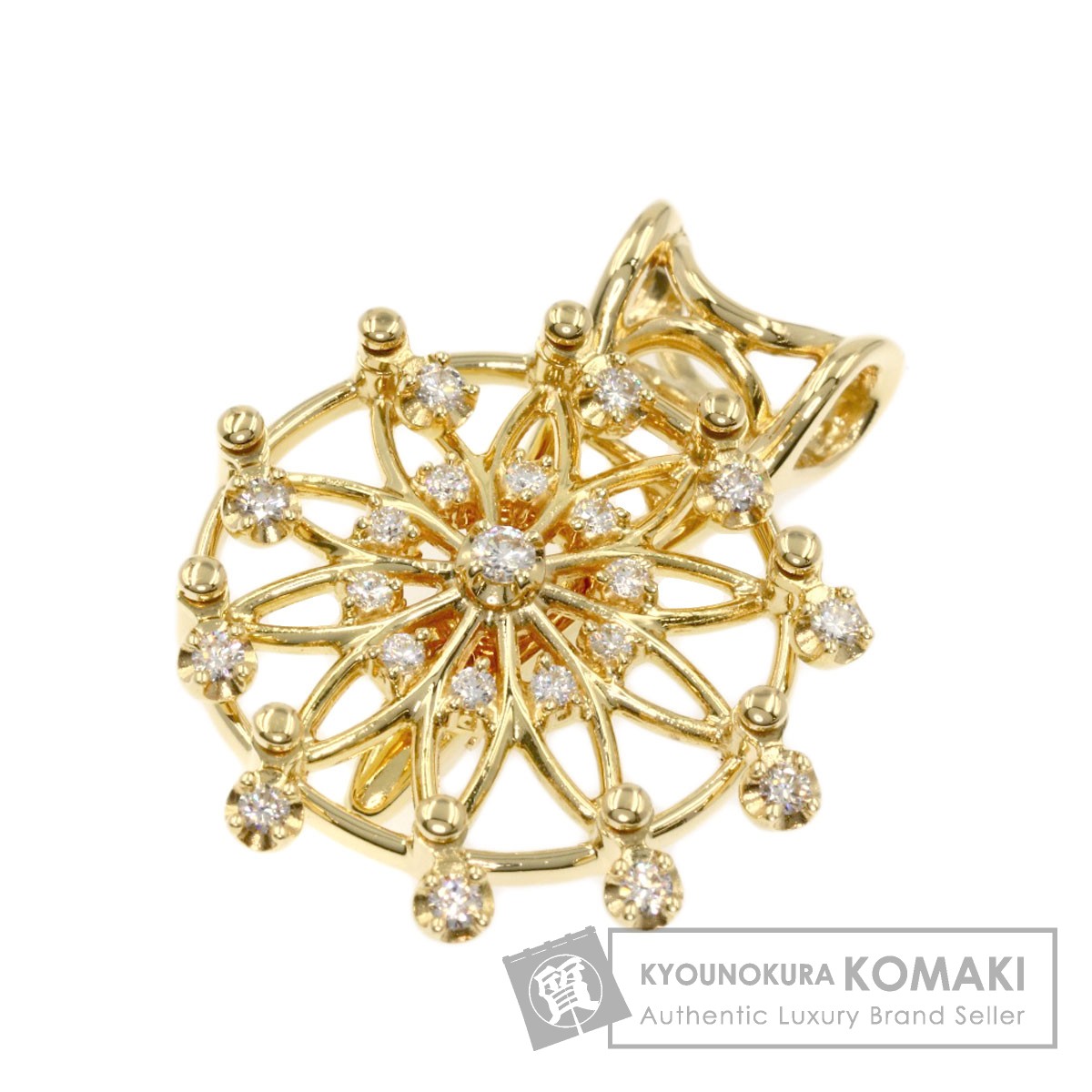 【TASAKI】K18 D0.03ct ペンダントトップ タサキ TASAKI ドロップ ペンダントトップ ダイヤモンド 0.06ct