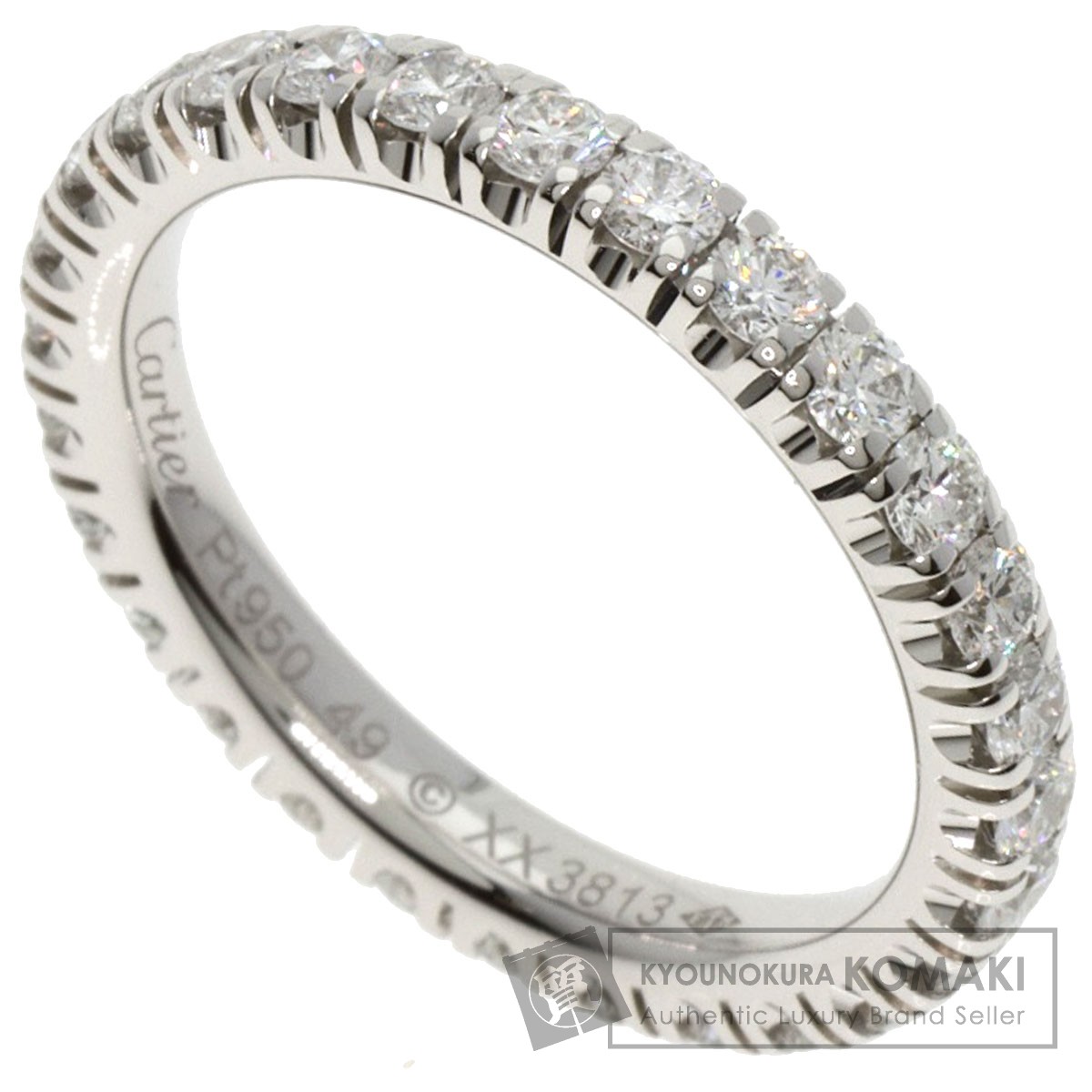カルティエ　ダムール　プラチナ　ダイヤモンド　フルエタニティリング Cartier - カルティエ リング ダイヤ ダイヤモンド ダムール