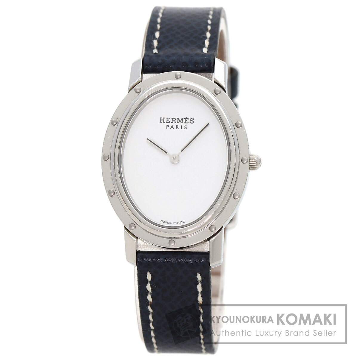 HERMES エルメス CO1.510 クリッパー オーバル 腕時計