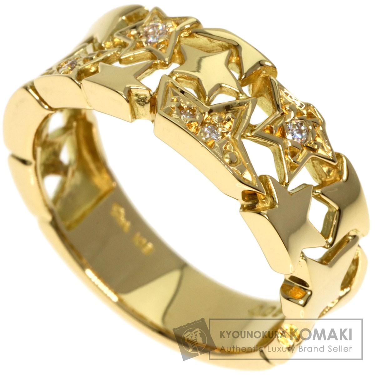 スタージュエリー　K18 イエローゴールド　ダイヤモンドリング STAR JEWELRY スタージュエリー ダイヤモンド リング・指輪 K18